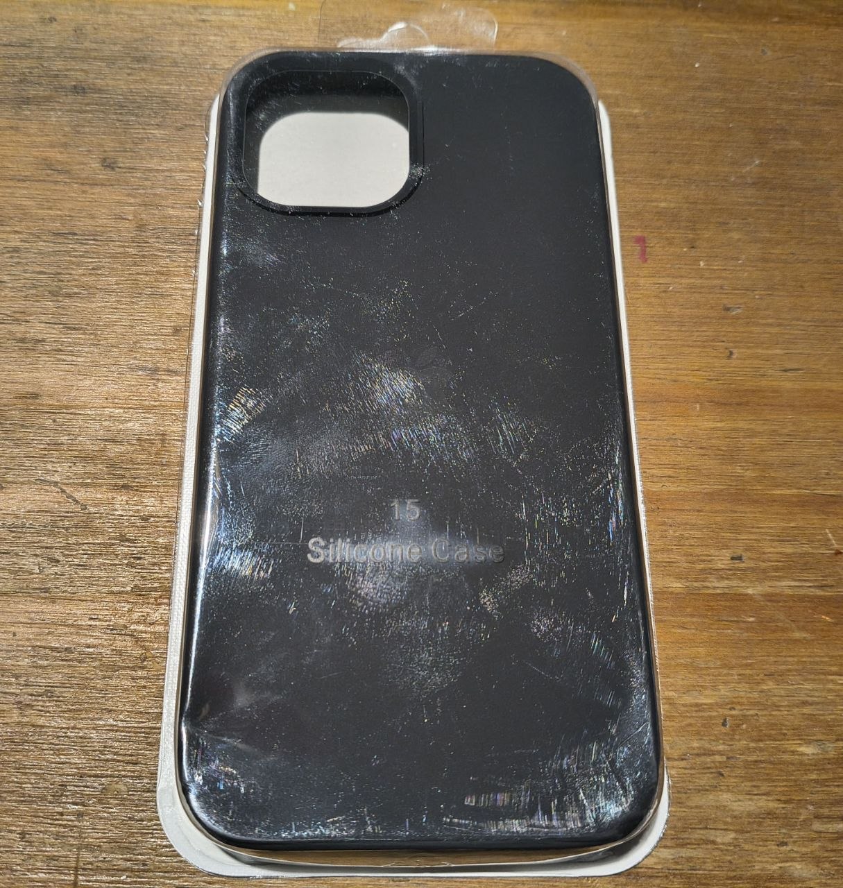 Funda Iphone 15 Silicon Case Negra